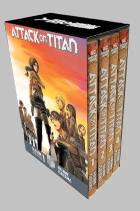 Attack on Titan Vol 1-4 Manga Box Set by Hajime Isayama