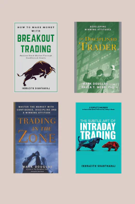 Breakout Trading + Trading In the Zone + Discipline Trader + The Subtle Art of Intraday Trading (Paperback) 4 Business BOOKS Combo