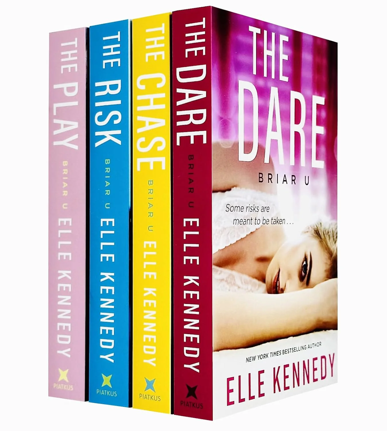 Briar U Series Books 1 - 4 Collection Set by Elle Kennedy (The Chase, The Risk, The Play & The Dare) Paperback – by Elle Kennedy