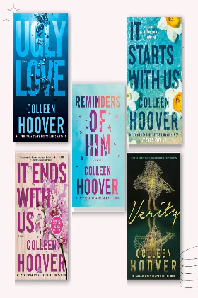 Colleen Hoover Romantic Novels, Set of 5 Books - Ugly Love, It Ends With Us, Verity, It Starts With Us, Reminder Of Him, English Bestsellers