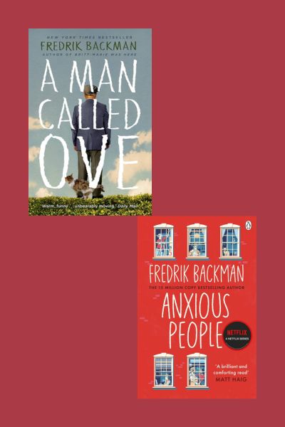 (Combo) ANXIOUS PEOPLE + A MAN CALLED OVE (Paperback) -by Fredrik Backman