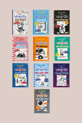 Diary of wimpy kid Hot Mess +Wrecking Ball+ No Brainer + Long Haul +The Deep End + The Meltdown +Rodrick Rules+Big Shot+Cabin Fever+Diper Överlöde 10 Books Combo