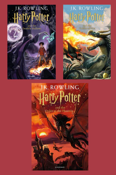 Harry Potter Books Set Vol 4 5 7 (Paperback)