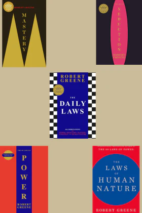 The Daily Laws +The 48 Laws of Power +The Art Of Seduction +Mastery +The Laws of Human Nature  Robert green 5 books collection