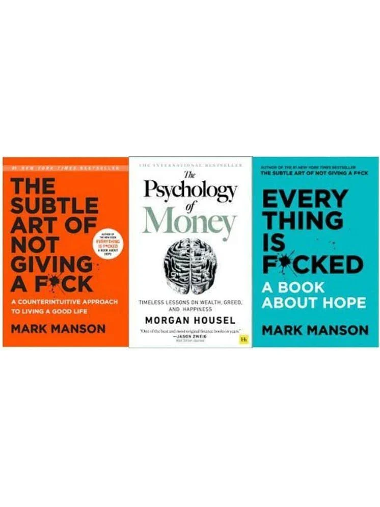 The Subtle Art Of Not Giving A Fck+everything Is Fckd+ Psychology Of Money