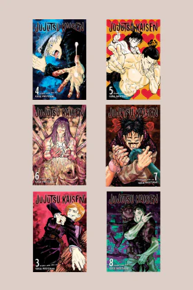 ujutsu Kaisen, Vol. 03+jujutsu Kaisen, Vol. 04 +Jujutsu Kaisen, Vol. 5 +Jujutsu Kaisen, Vol. 6 +Jujutsu Kaisen, Vol. 7 +Jujutsu Kaisen, Vol. 8 5 Books Combo